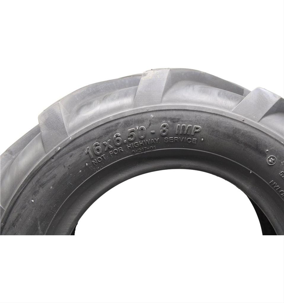 Däck 16x6.50-8" Rider, traktormönster