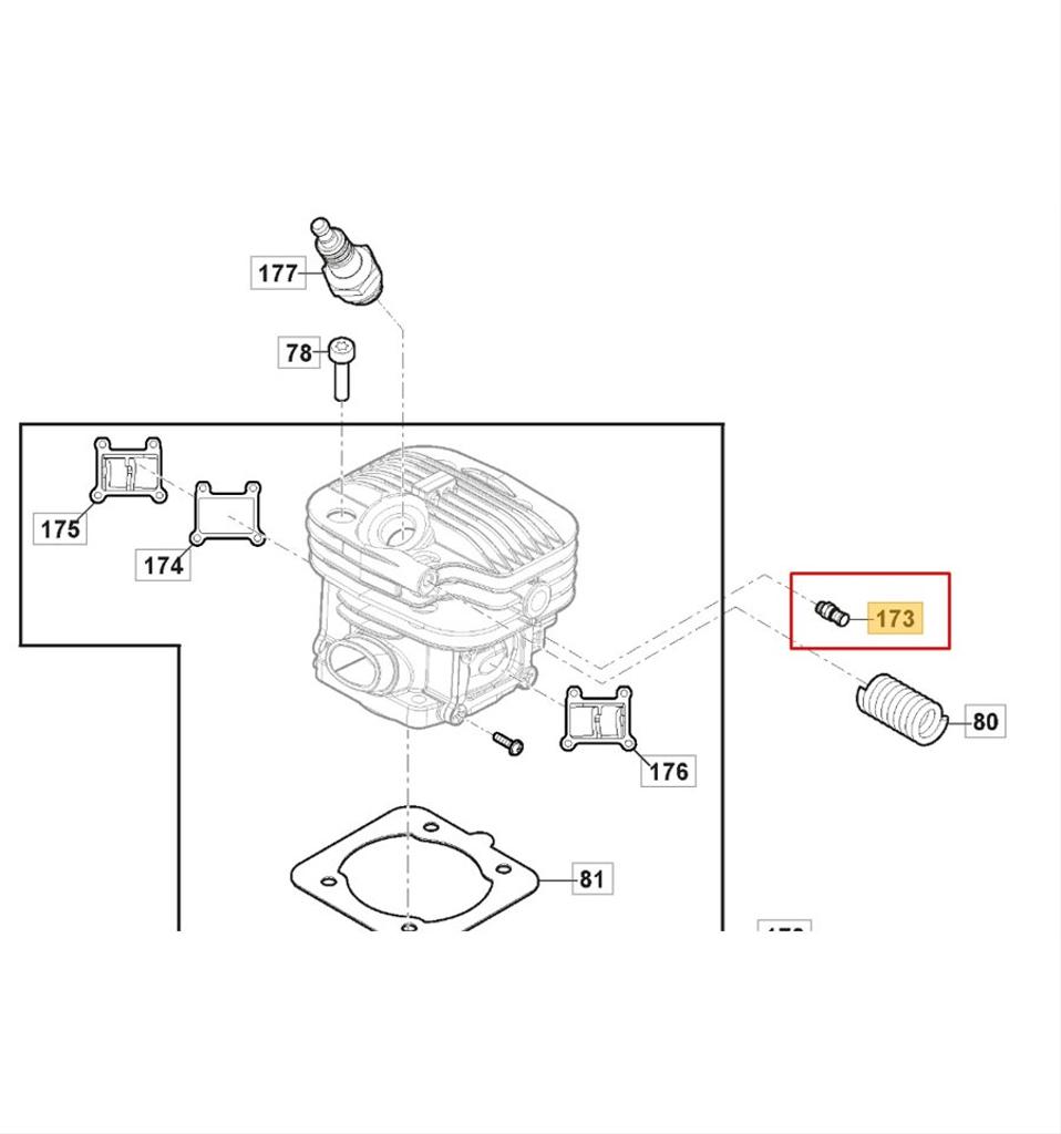 Stiga Dekompressionsventil SP526, SP466, 118804531/0