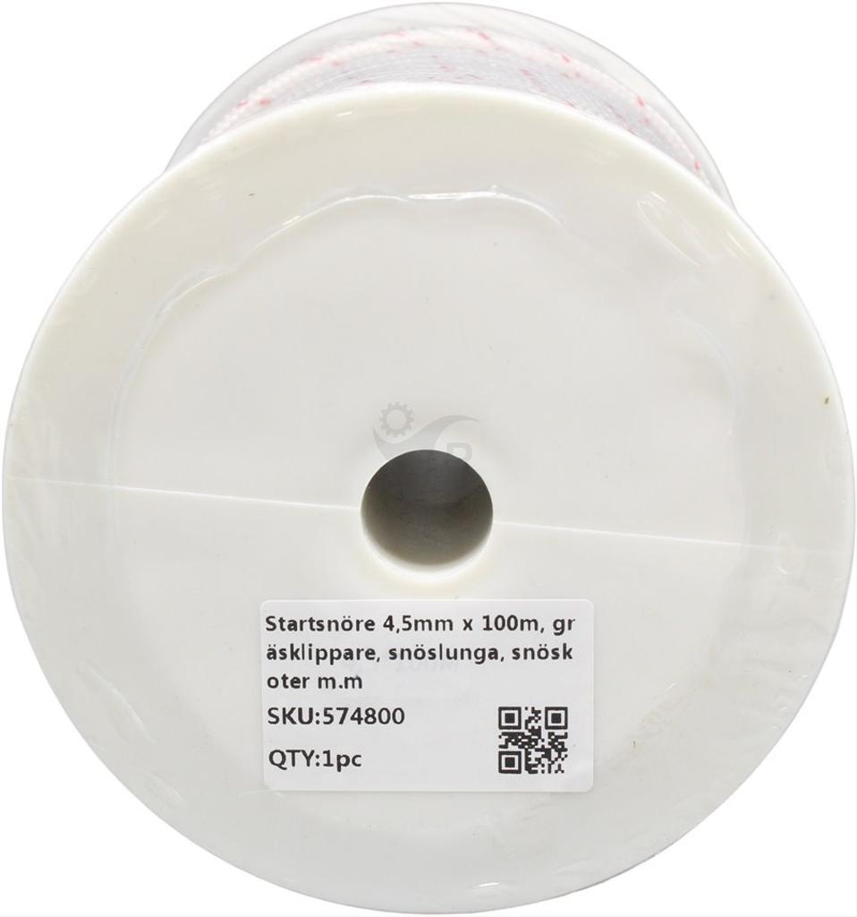 Startsnöre 4,5mm x 100m, gräsklippare, snöslunga, snöskoter m.m