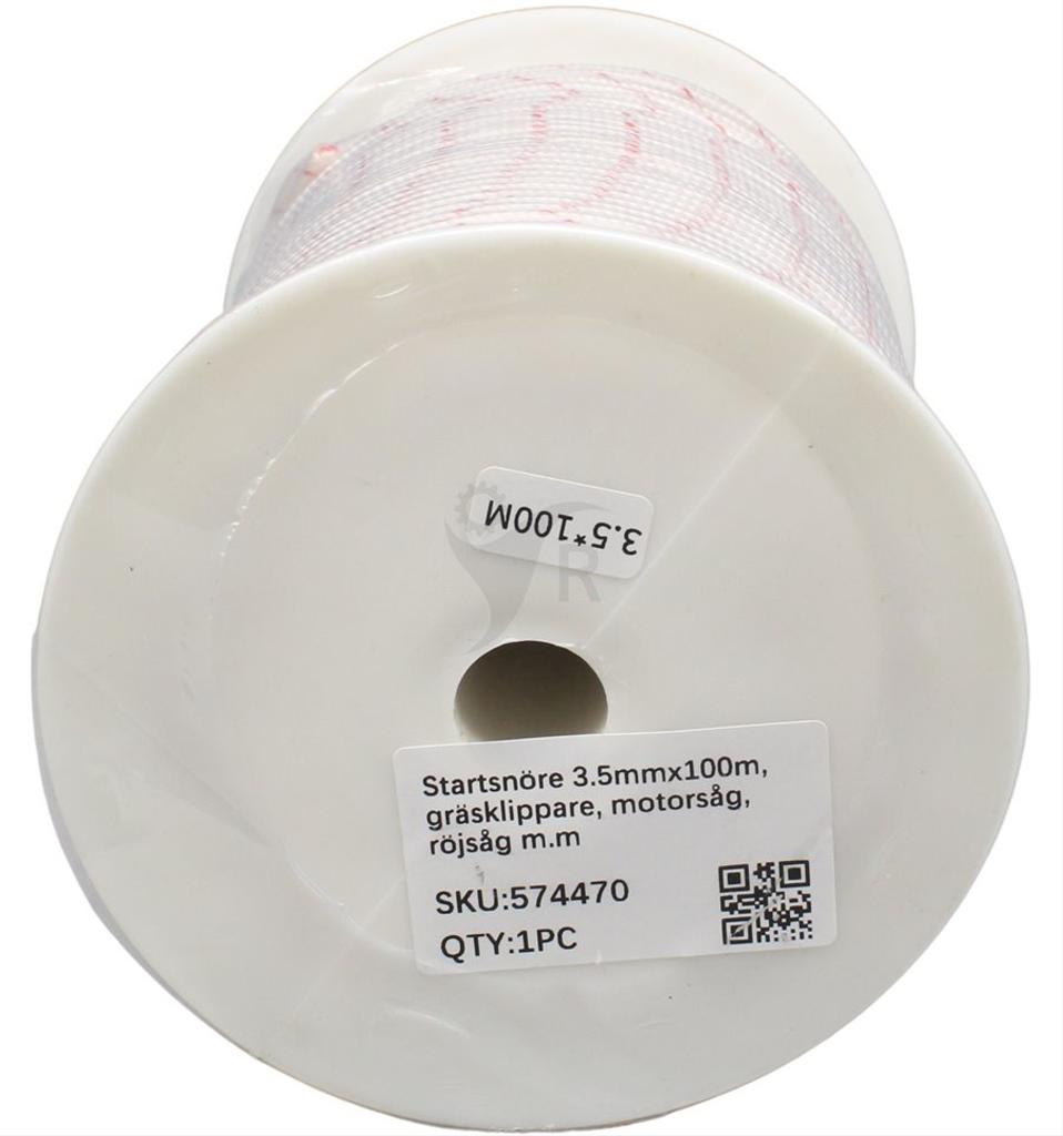 Startsnöre 3.5mmx100m, gräsklippare, motorsåg, röjsåg m.m