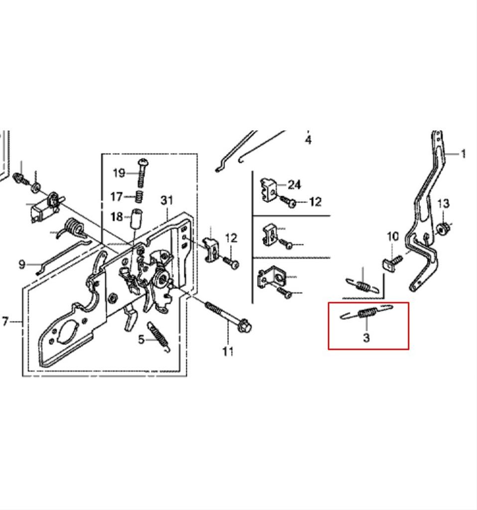 Regulatorfjäder GCV160E, 16561-Z1L-870
