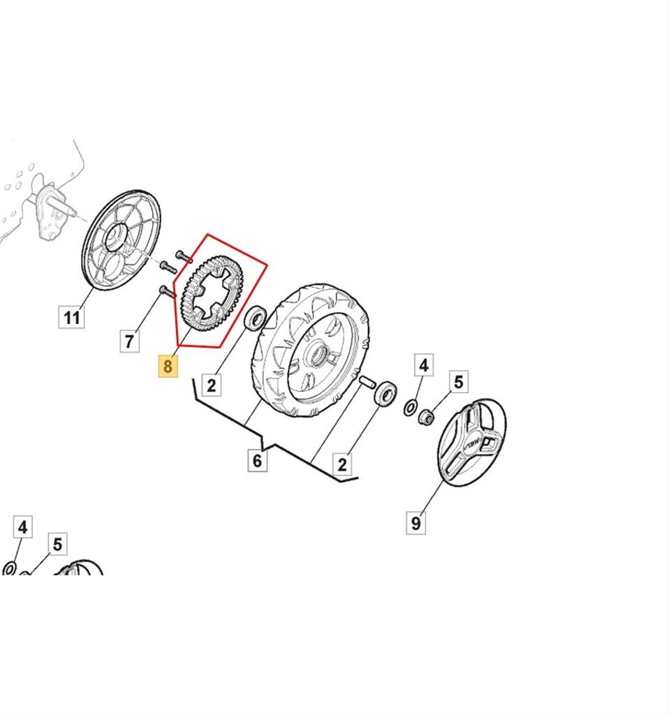 Kugghjul drivning Combi 48S, 43SQ DAE, 322120114/0