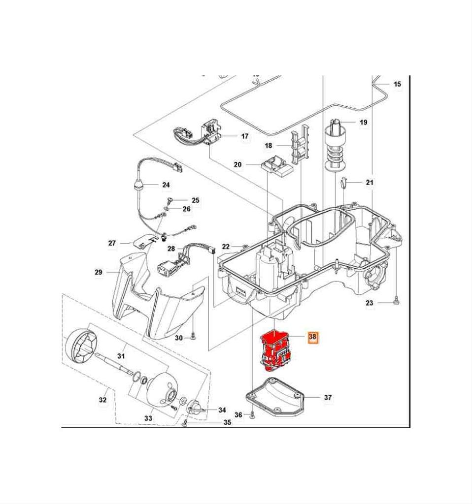 Original Husqvarna Batteri Automower 305, 308, Gardena R40Li, 5895861-02
