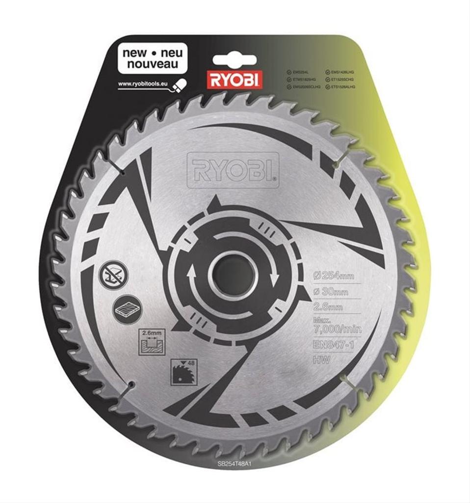 Sågklinga Kap & gersåg 254mm, 48T, SB254T48A1