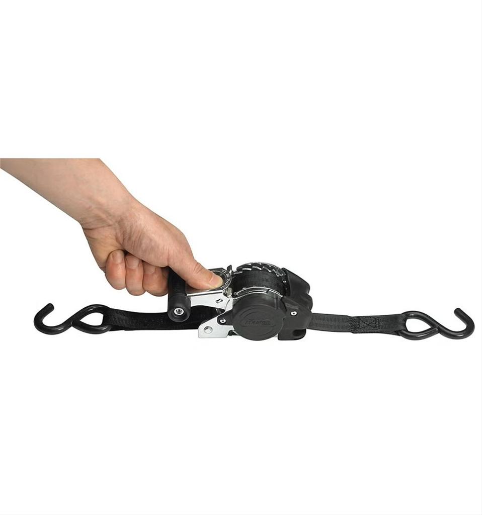 Spännband med lastspännare automatisk upprullning