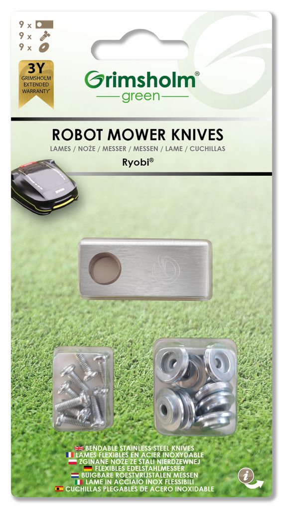 Knivar till Ryobi Roboyagi robotgräsklippare, 9-P