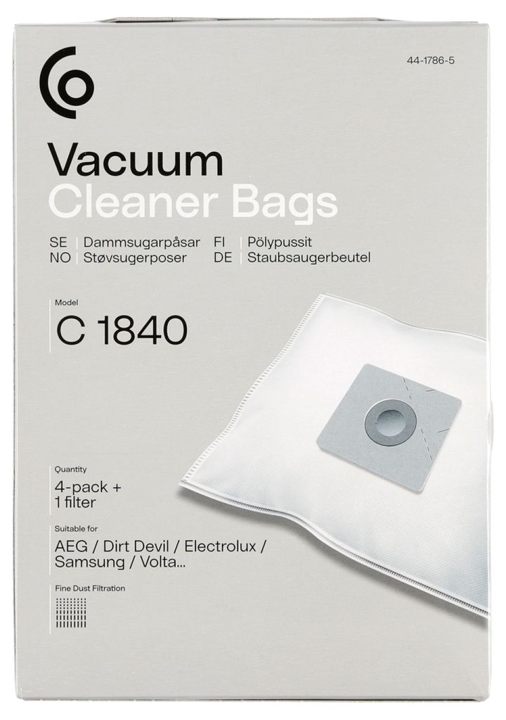 Dammsugarpåsar C1840 till Nilfisk, AEG, Volta, Samsung 4-P