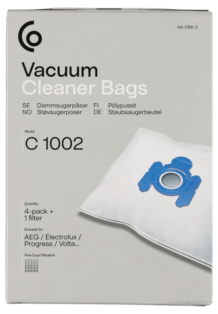 Dammsugarpåsar C1002 till AEG, Electrolux, Hugin, Volta 4-P
