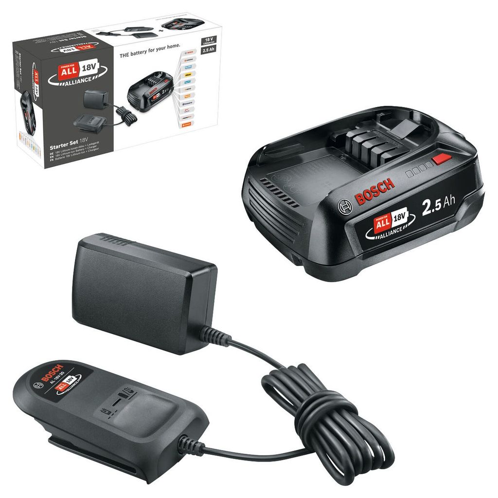 Bosch batteri och laddare 18 V 2,5 Ah AL 18V-20