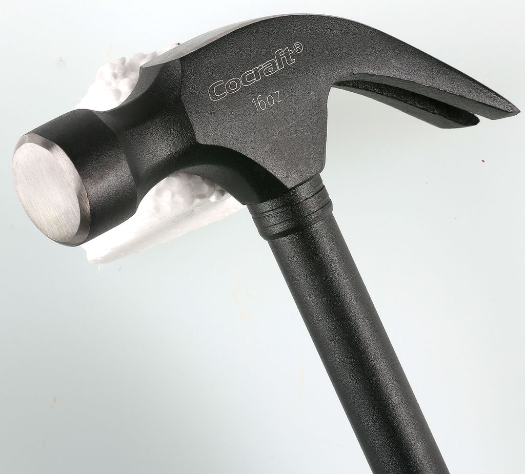 Cocraft snickarhammare 16 oz med stålrörsskaft
