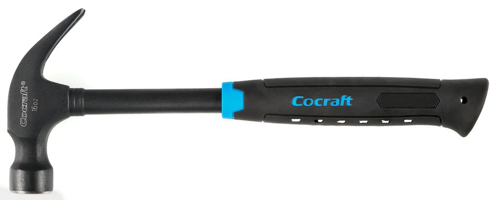 Cocraft snickarhammare 16 oz med stålrörsskaft