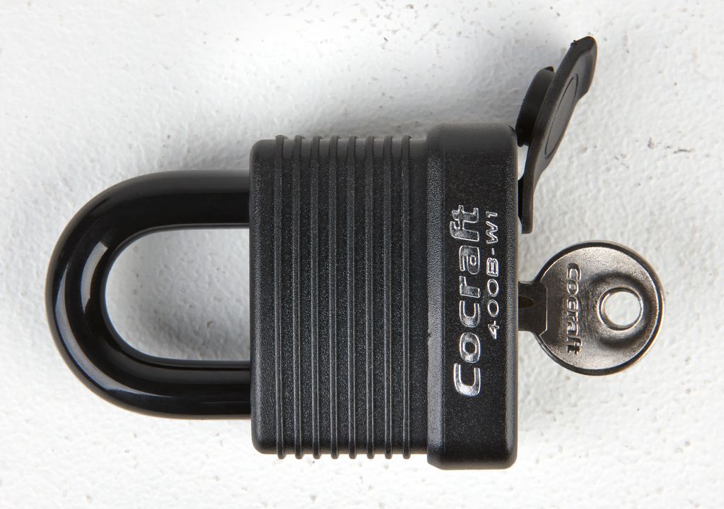 Hänglås Cocraft 400B-W1, 400B-WL1, väderskyddat 48 mm