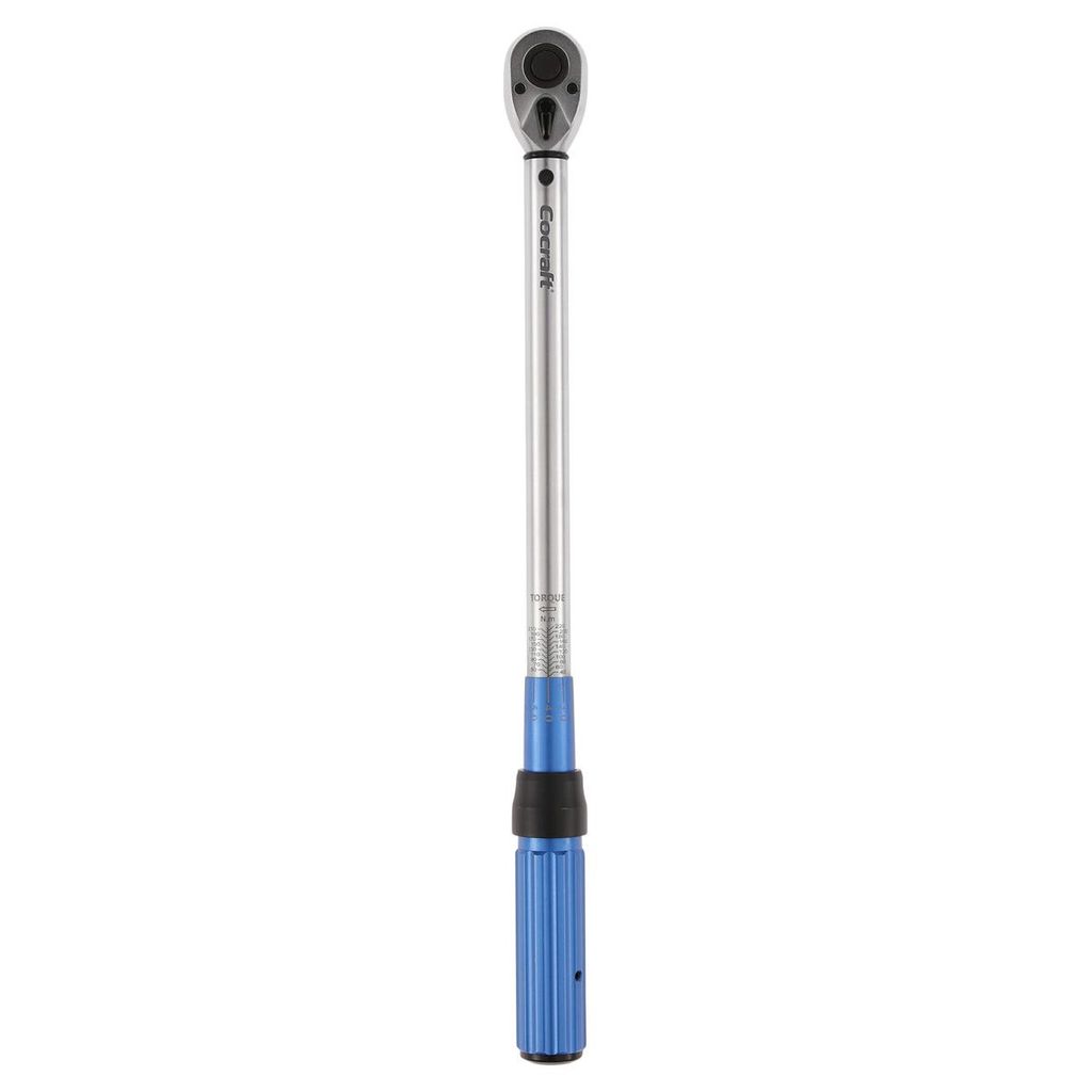 Cocraft momentnyckel 40–220 Nm, 1,27 cm, blå