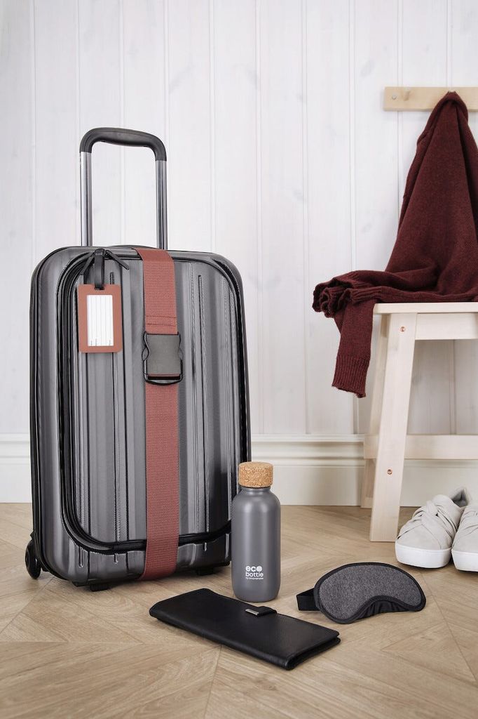 Bagagerem med spänne, justerbar 1,8 m × 5 cm, svart