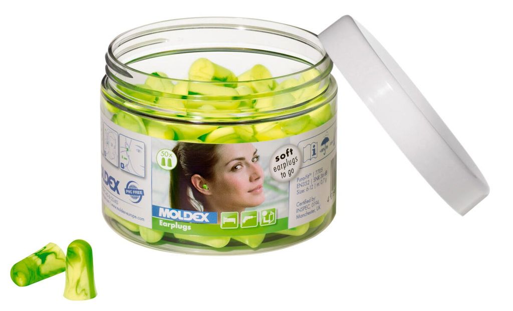 Öronproppar Moldex Pura-Fit 50 par, SNR 36 dB
