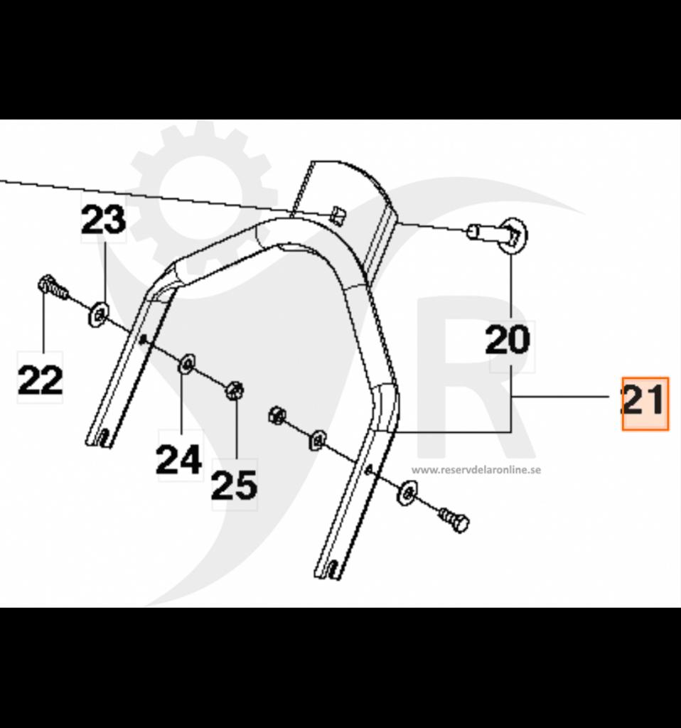 Handtag nedre Triumph, 5032795-03