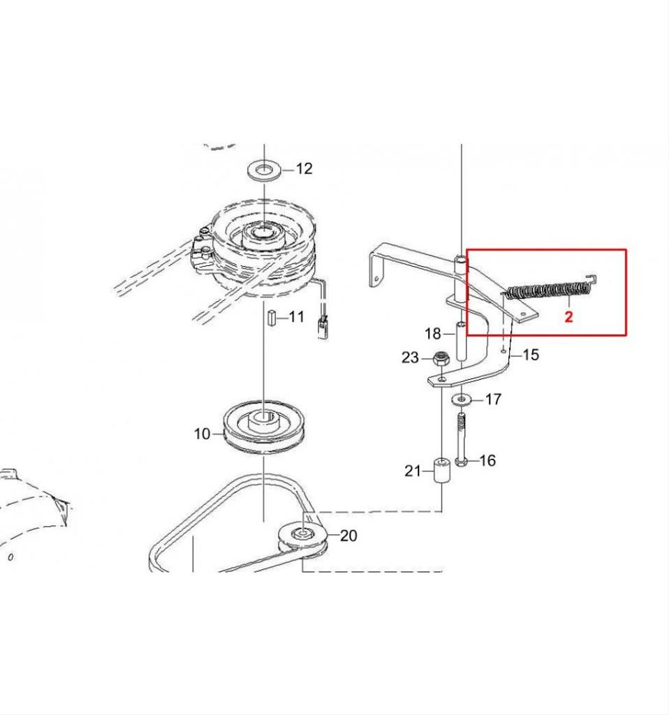 Spännrullsfjäder Villa 320, Villa 520, 1131-1507-00