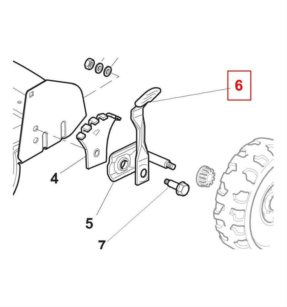 Höjdinställningsspak 481003286/0 Multiclip