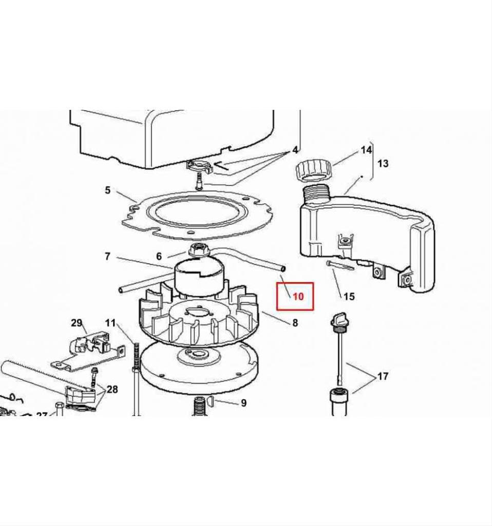 Bränsleslang GGP/STIGA  SV150, SV40 118550005/0