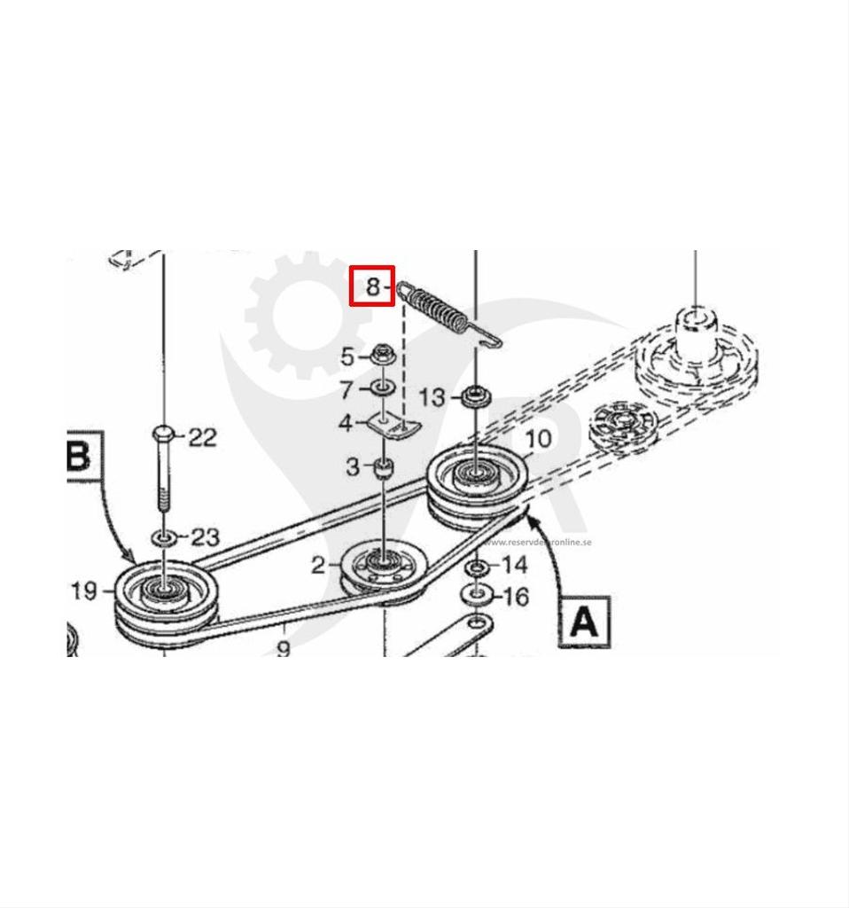 Fjäder Park Compact, Park 540, 740, Park Pro m.fl. 1134-5713-01
