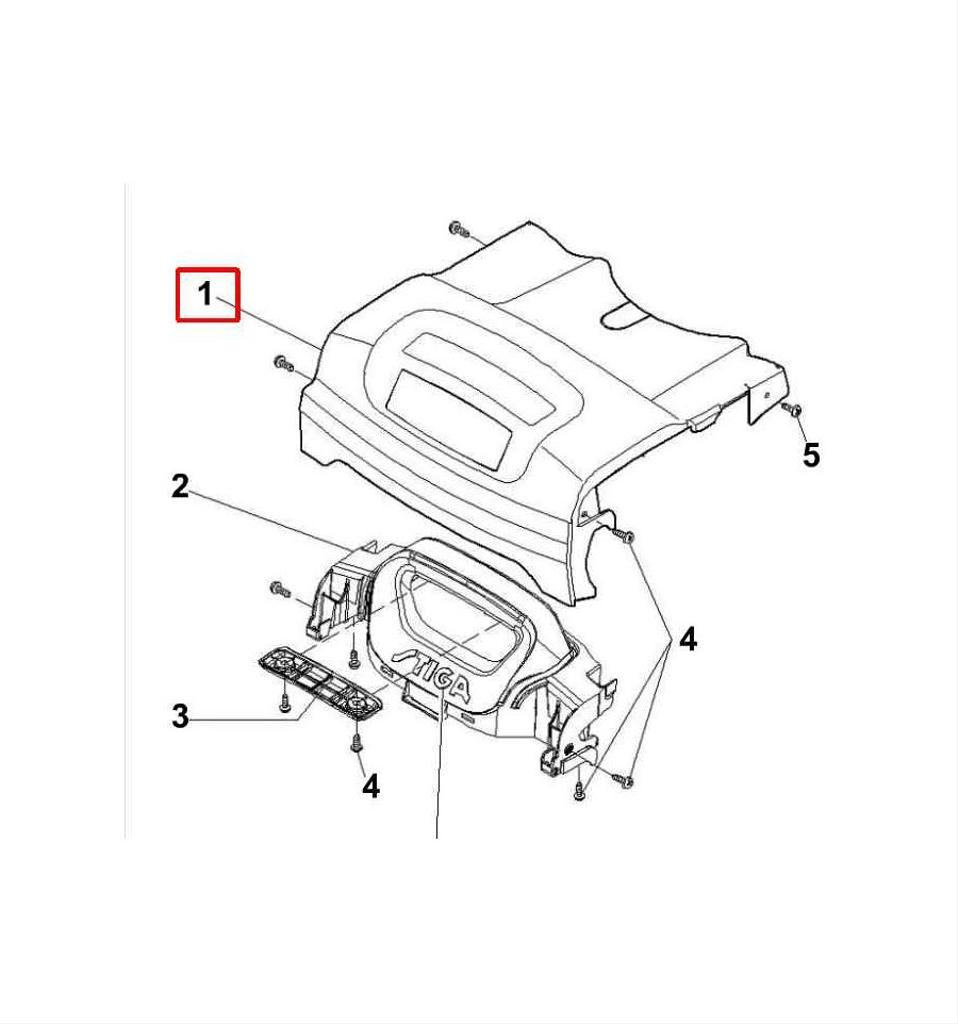 Front skyddskåpa Multiclip 47 Grå 381390126/0