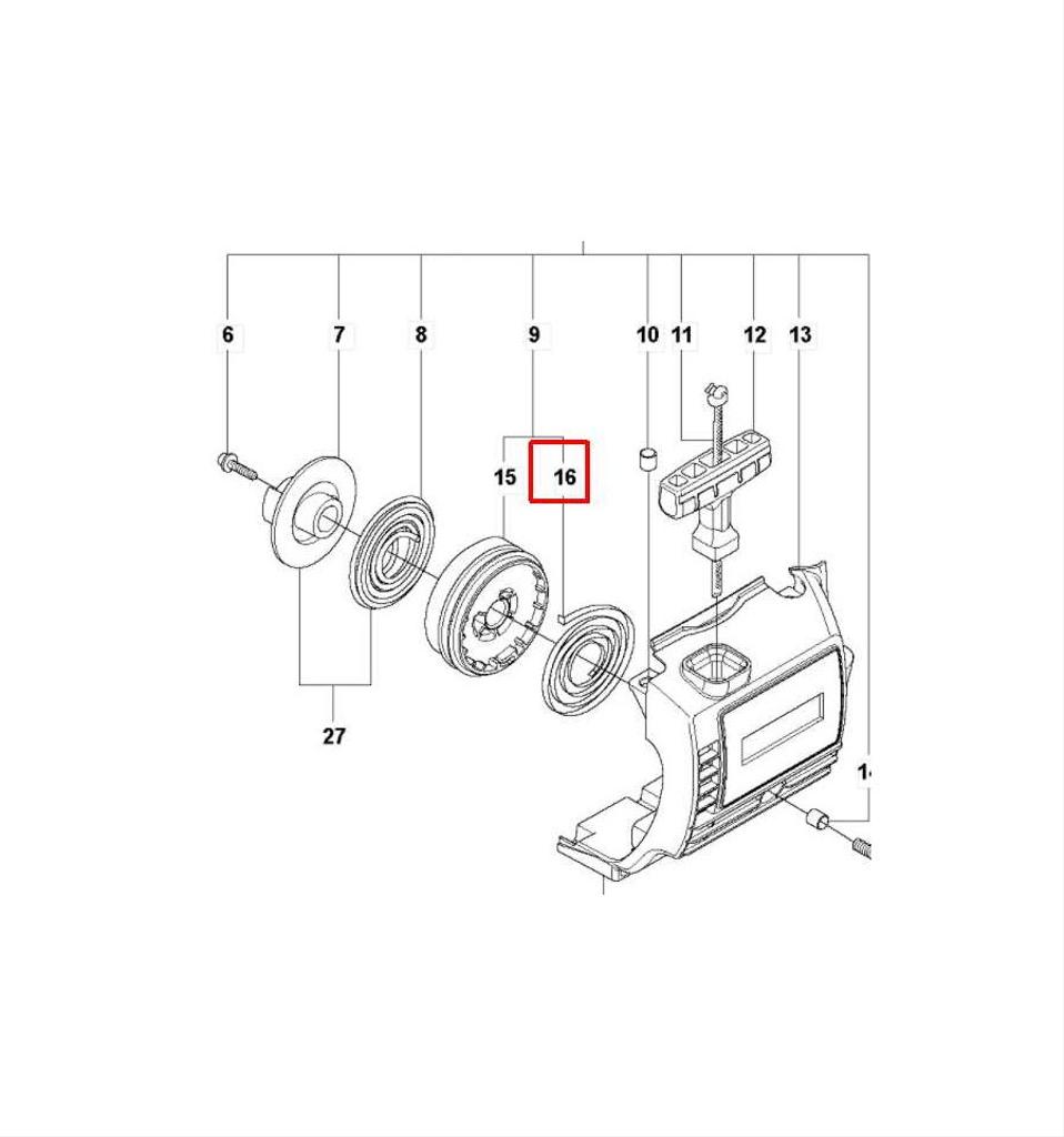 Startfjäder 323/326/327 5038590-01