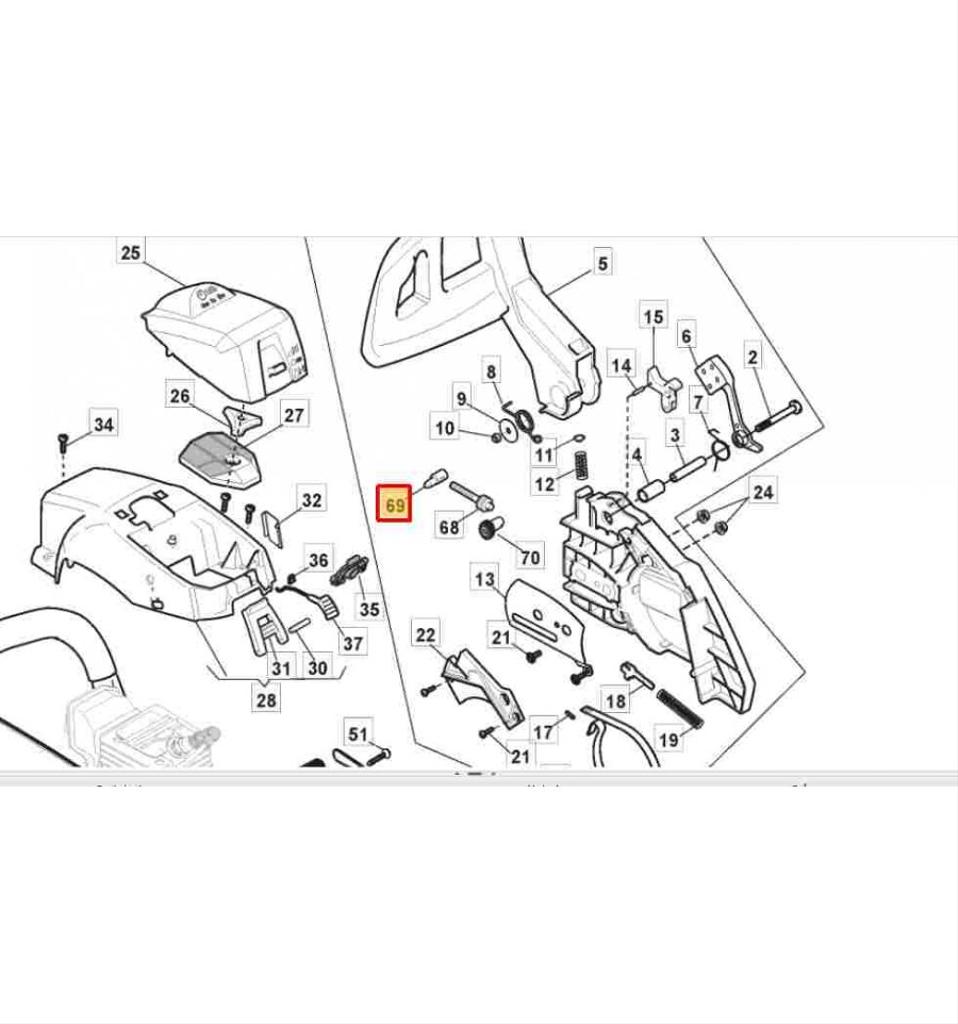 Kedjesträckare SP372, SP375, SP405, 118801065/0