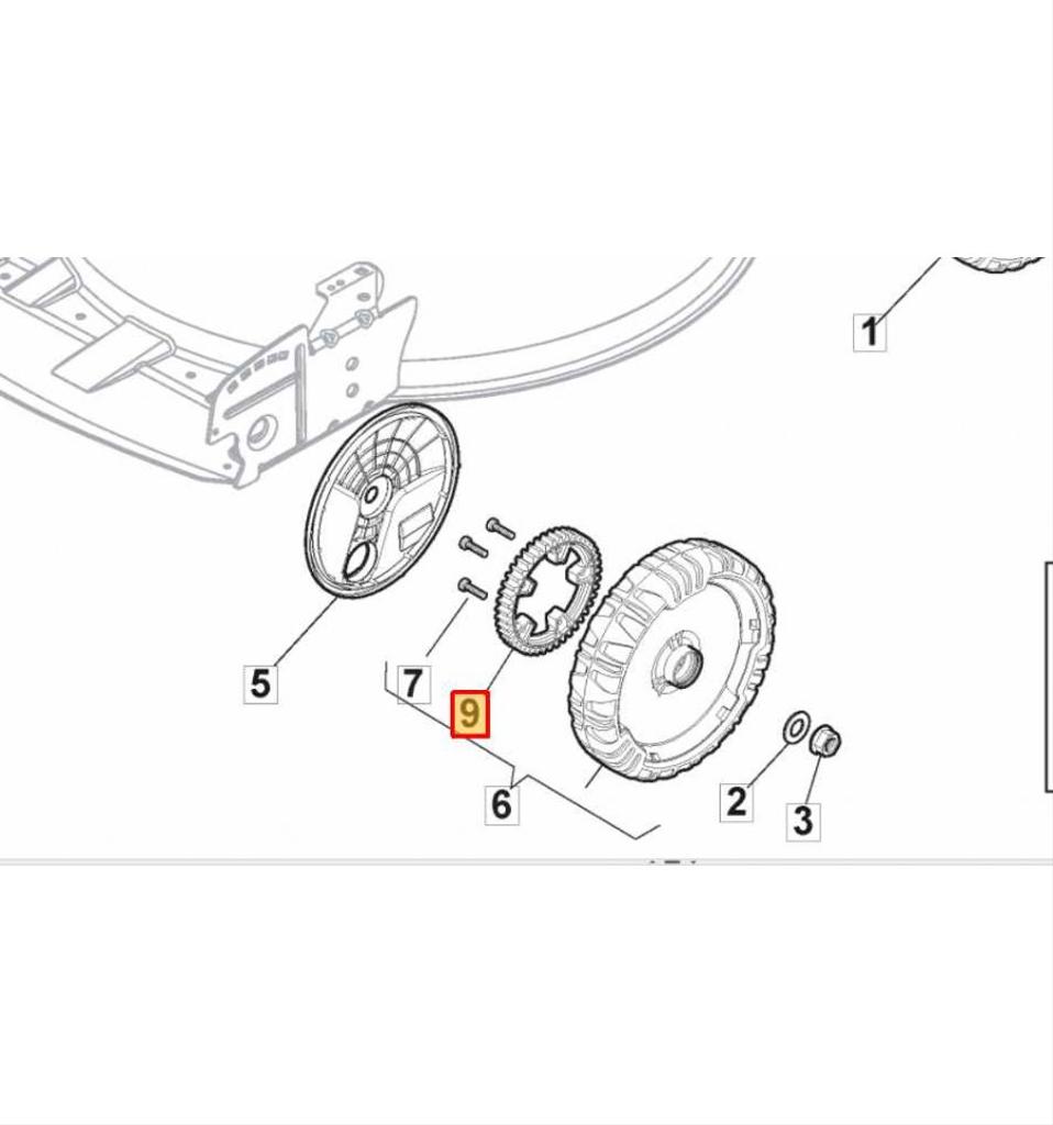 Kugghjulsdrev Multiclip50S, Multiclip 50S Plus m.fl. 322120119/0