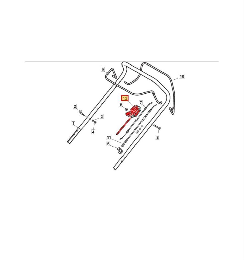 Gasreglage Combi 53 SH, Multimower 53S, Combi 53 S 181005512/0