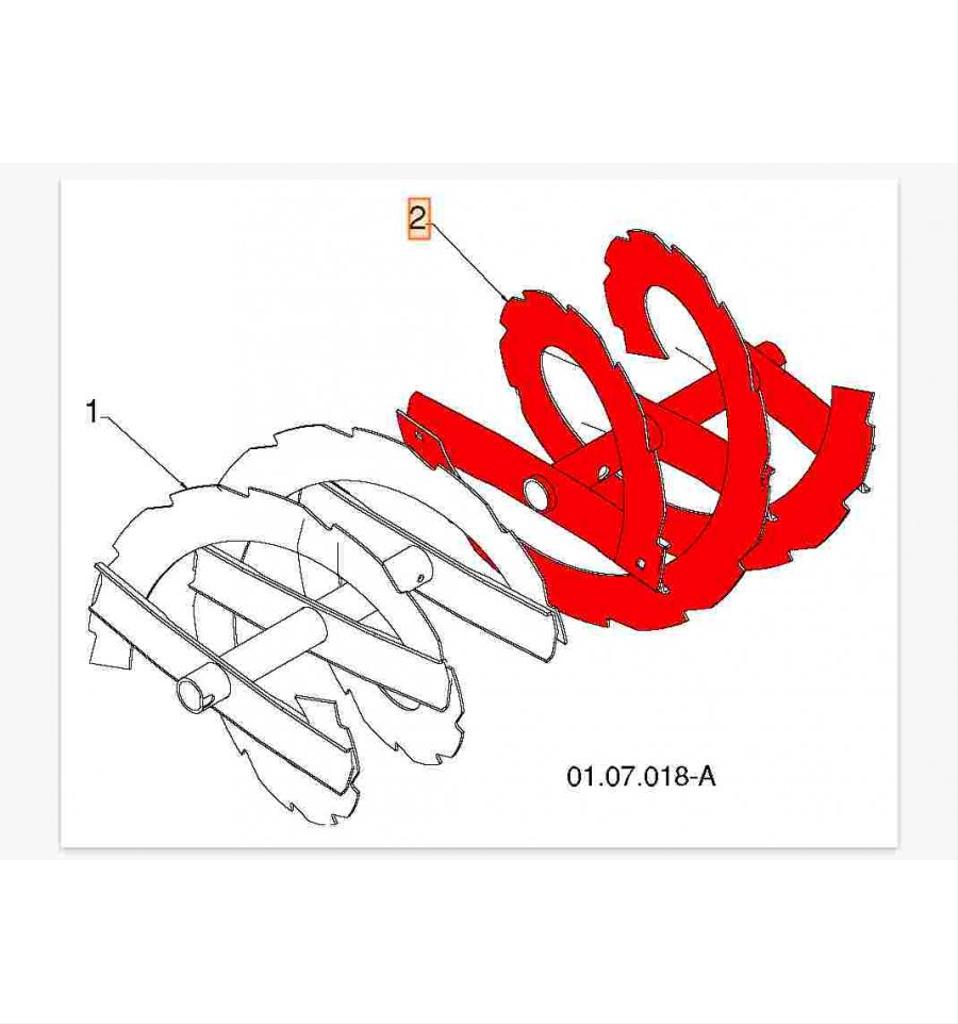 Inmatarskruv Höger Husqvarna, Jonsered, Gardol, Partner, McCulloch 5324211-23