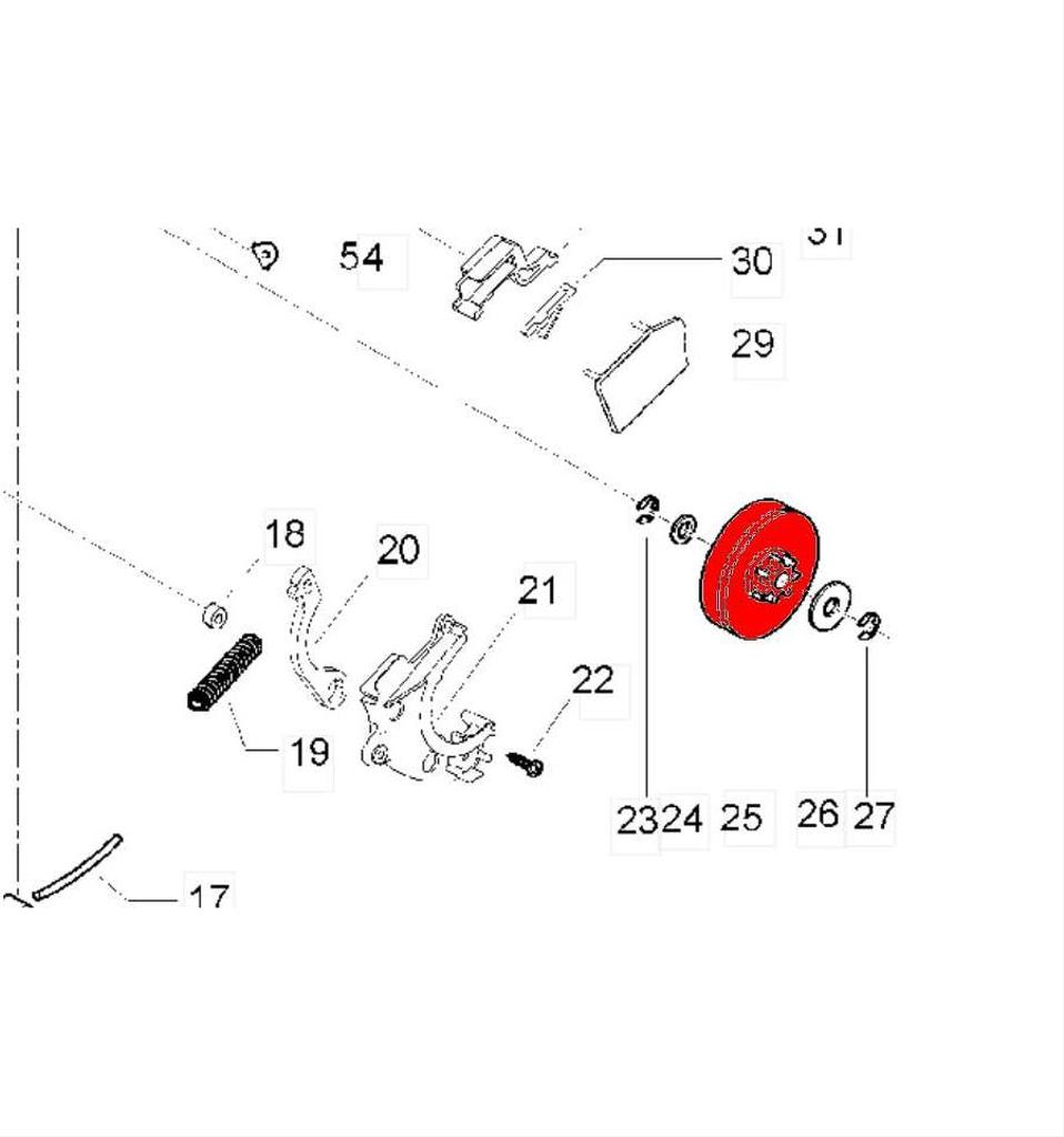 Kopplingstrumma Partner, McCulloch 5382439-09