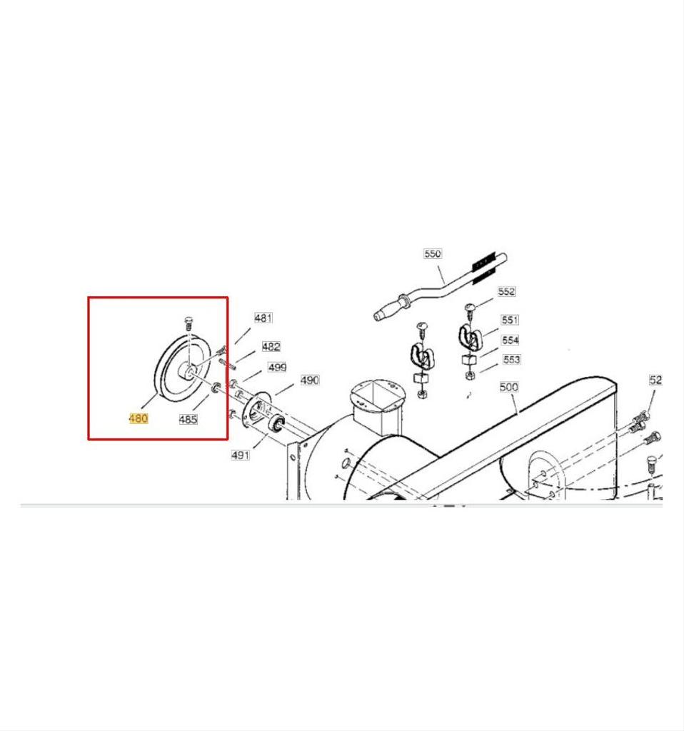 Remskiva Snow Blizzard, Snow Flake, Snow King 1812-1854-01