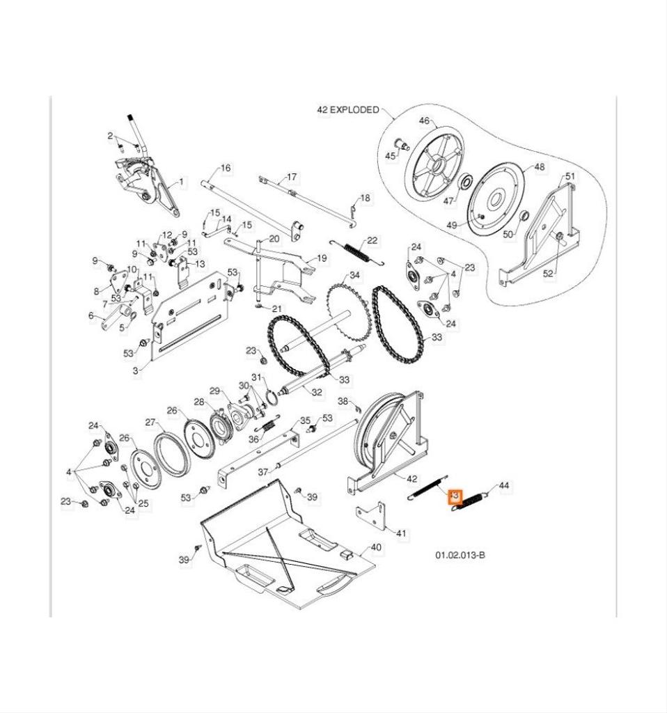 Fjäder Remspänning, Partner, McCulloch, Husqvarna 5324145-57