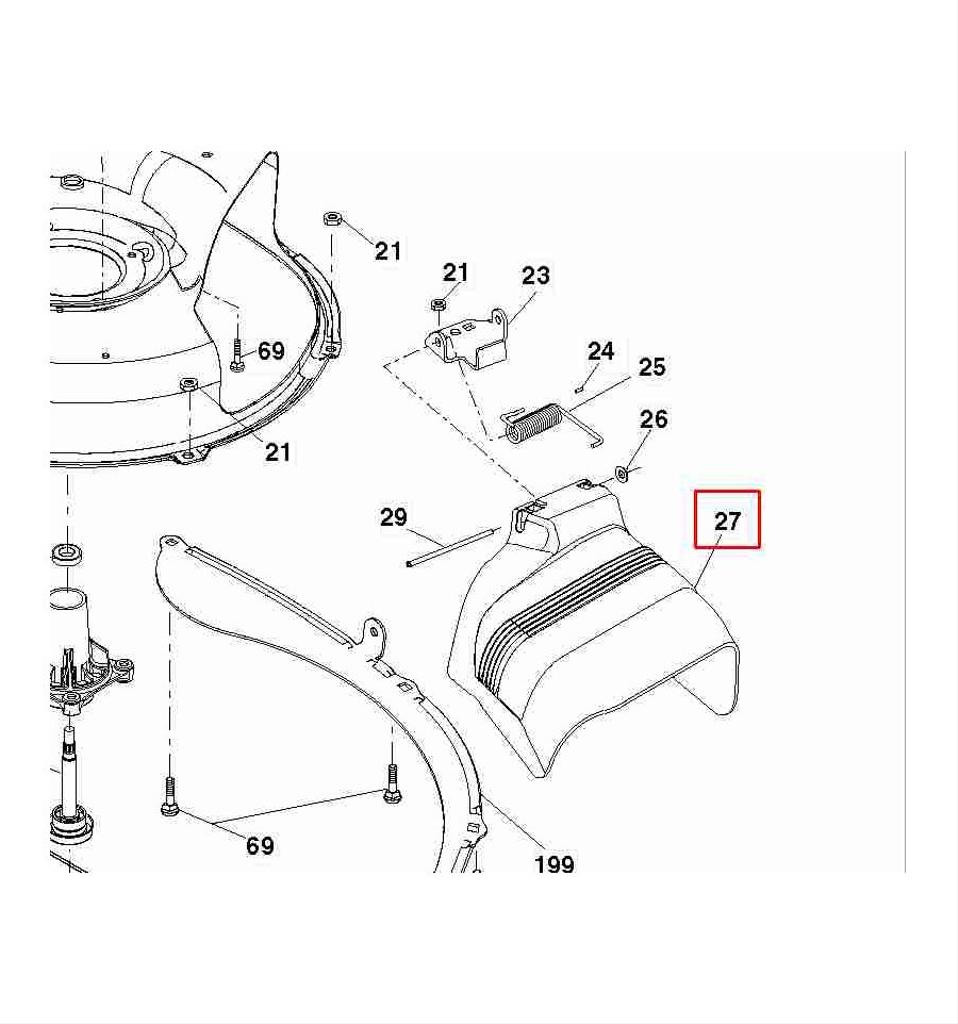 Utkastskärm deflektor LT2113, LT151, P1197 m.fl. 5324014-72