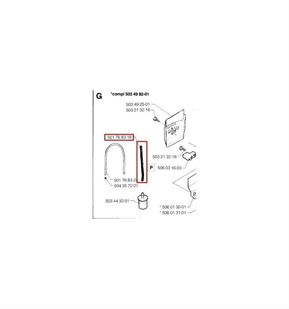 Bränsleslang P410 5817561-19