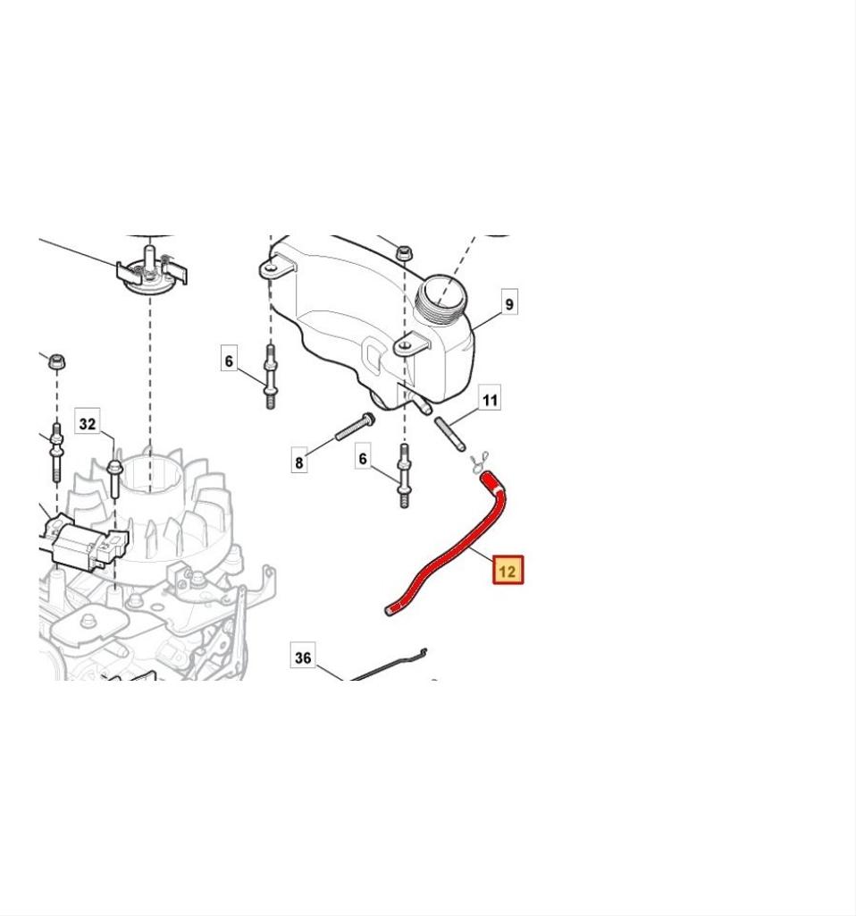 Bränsleslang RS100, RV100 118550716/0