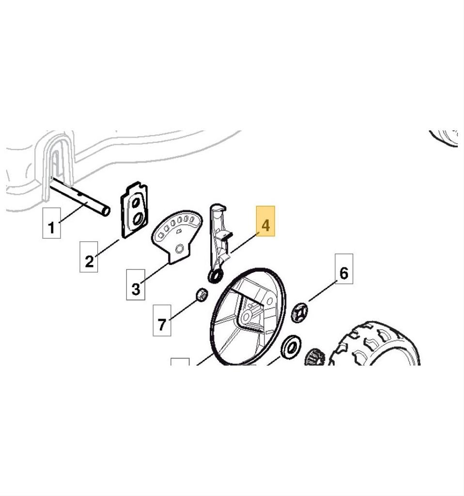 Höjdinställningsspak 381003306/0