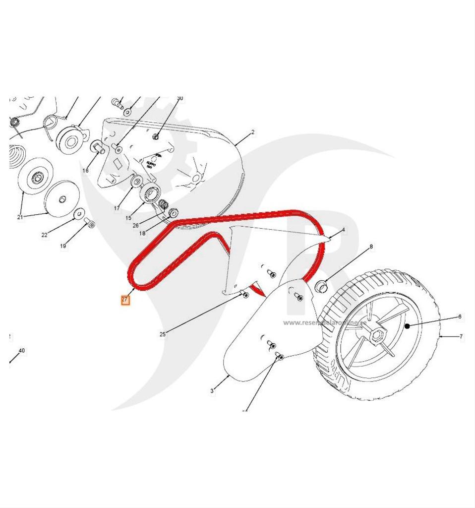 Drivrem Excellent S, Comet S, Cobra S, Pro 19 S m.fl. 5895710-01