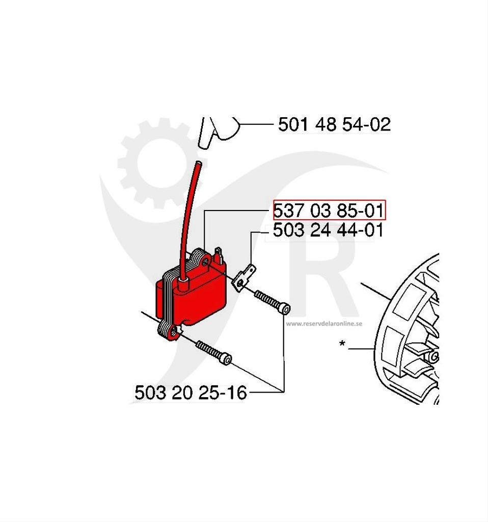 Tändspole 235R, GR 2026 m.fl. 5370385-01