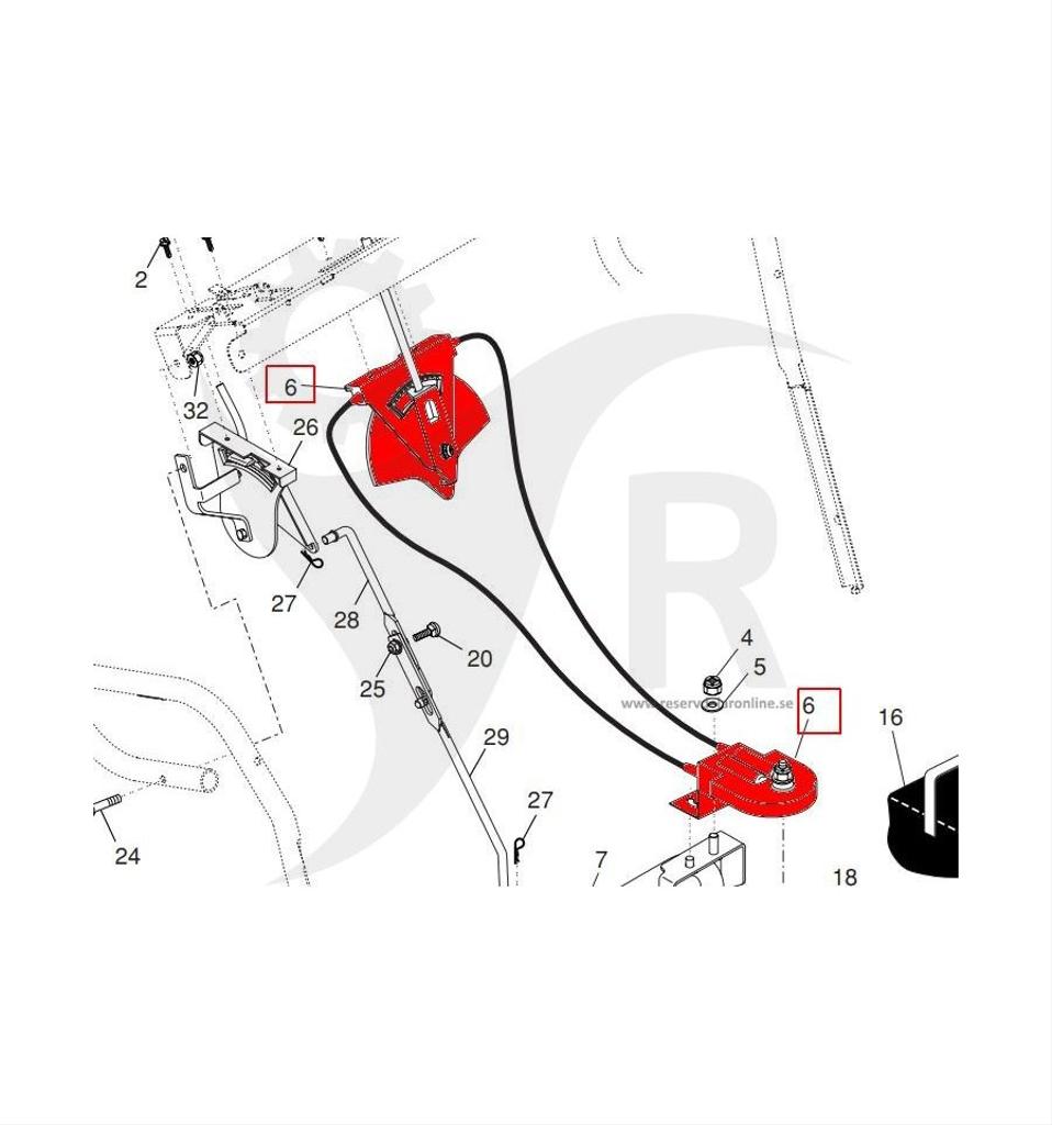 Reglagepaket snöslungor Husqvarna, Jonsered, McCulloch 5324282-72
