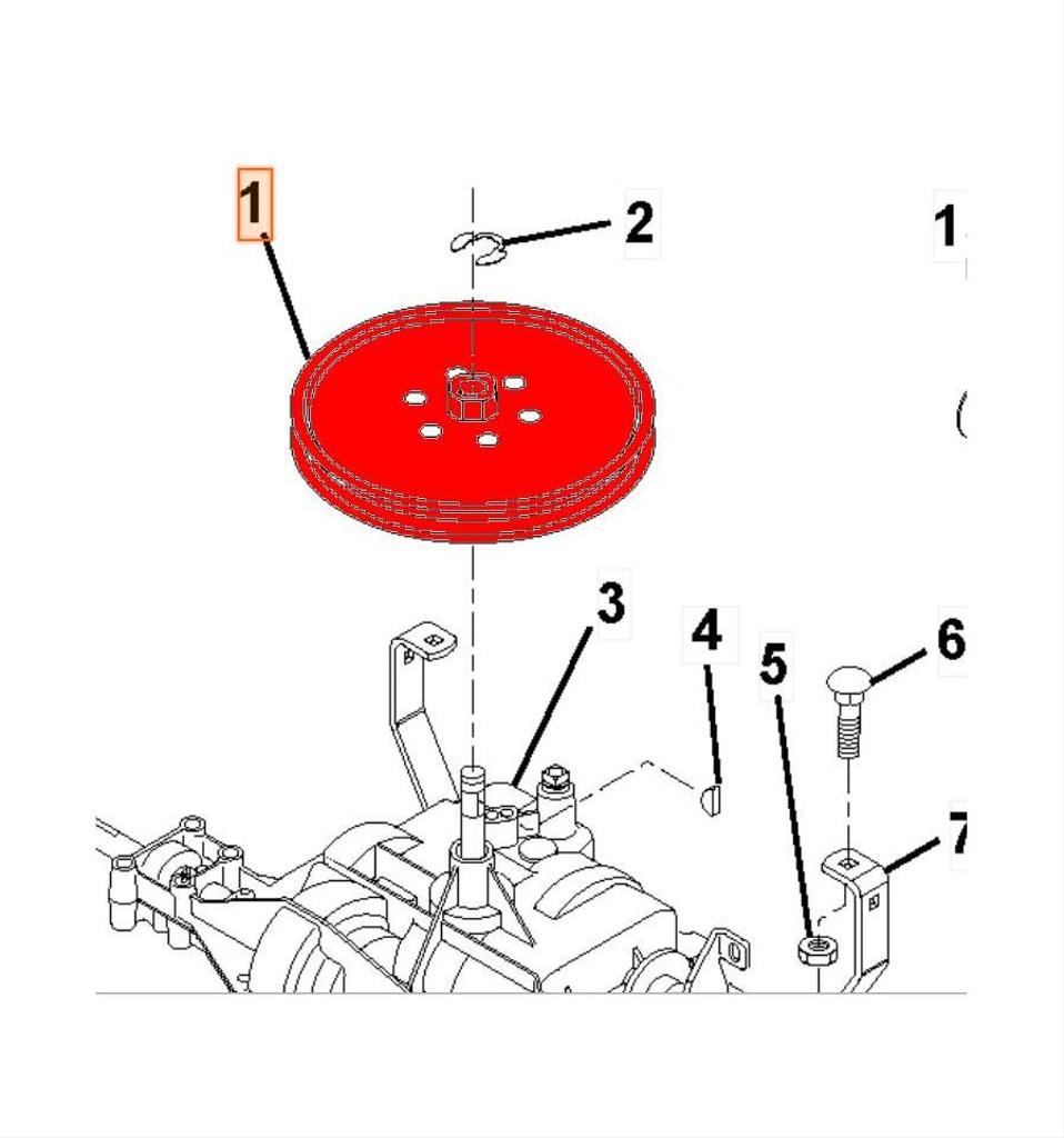 Remskiva LT100, LR13, LR12, LT125, 5321233-85