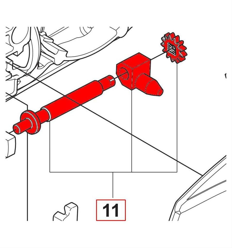 Kedjespännarskruv CS2240, CS2245, 350, 450, m.fl. 5373929-01
