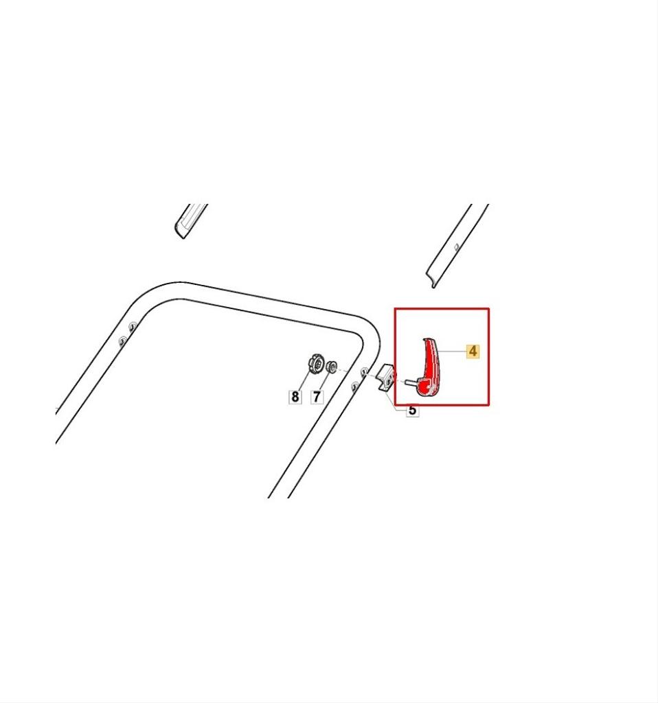 Handtagslås Combi 48S AE, Multiclip 47AE, 381103360/0