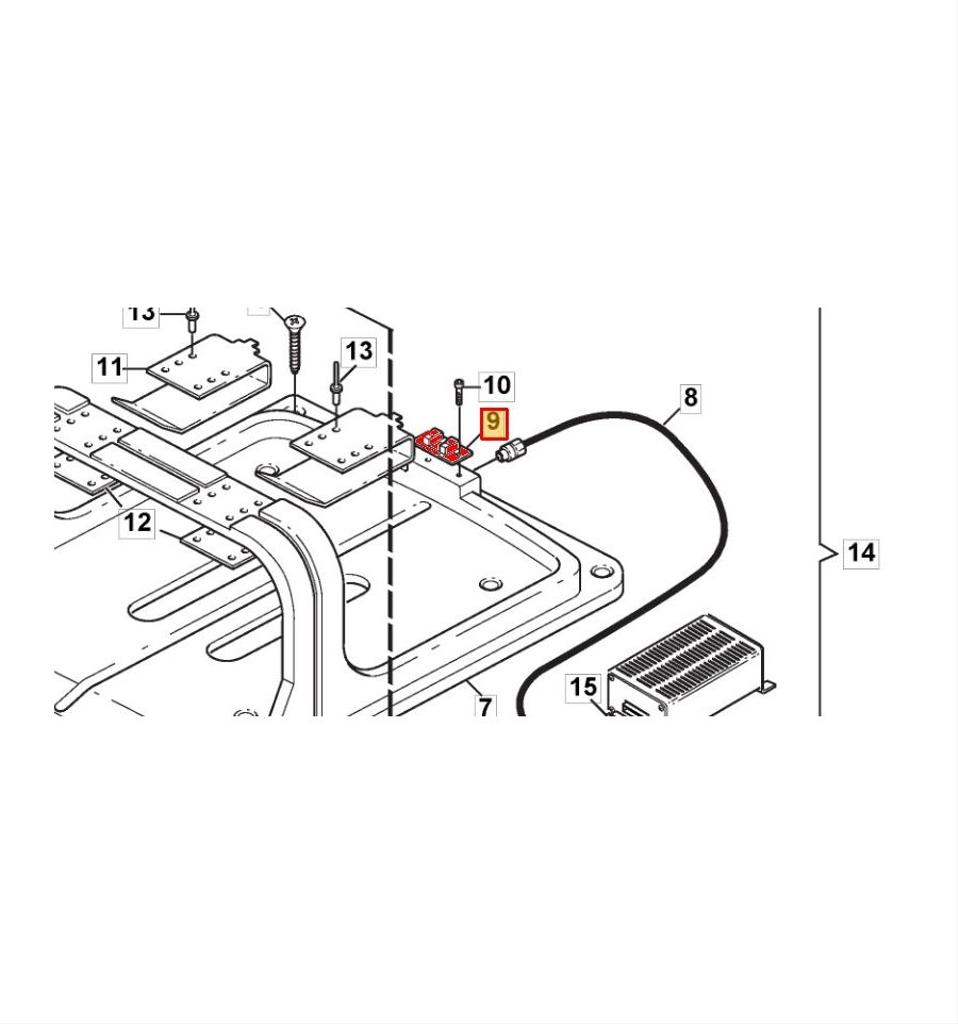 Kabelanslutning Autoclip 525, 523, 325, 1126-1078-01