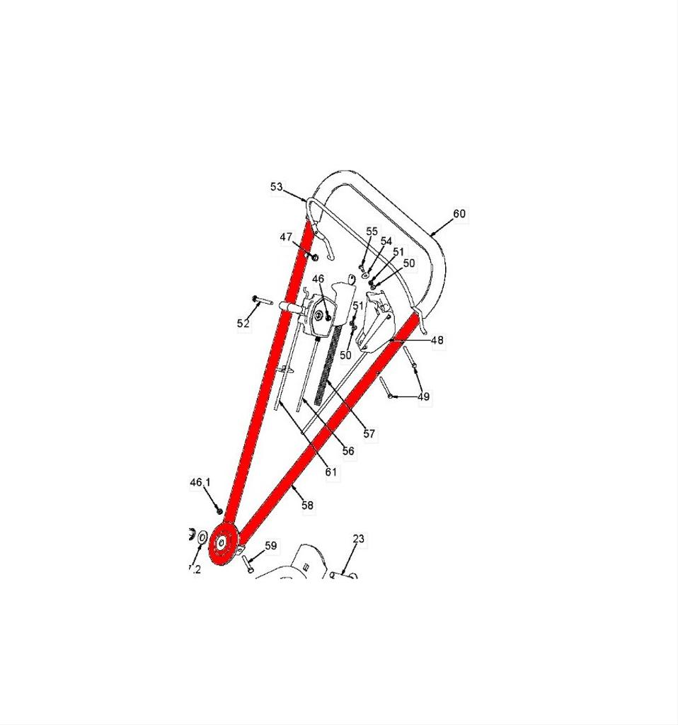 Styre övre Klippo Excellent S, Comet S, Cobra 5033158-03, 5029074-03
