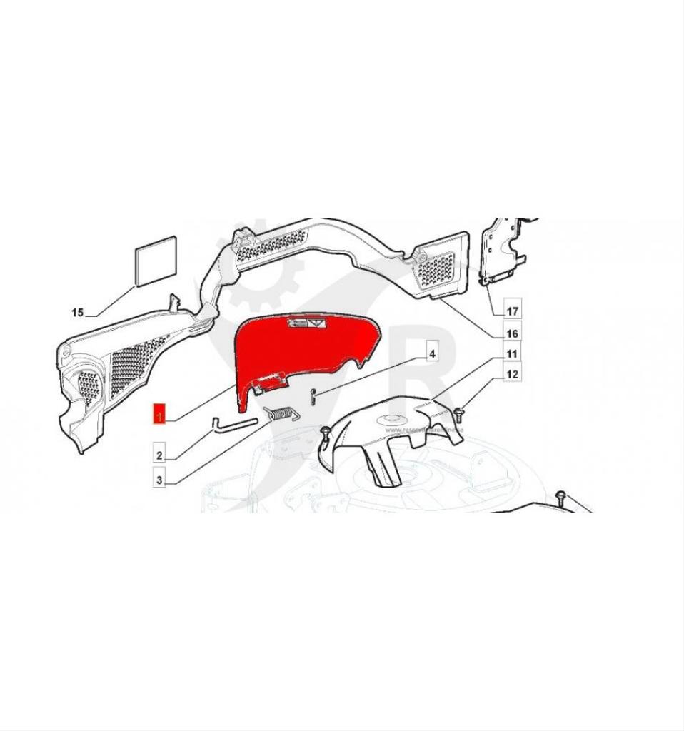 Utkastarskärm SD108, Estate Grand Tornado, 2108 325600087/2