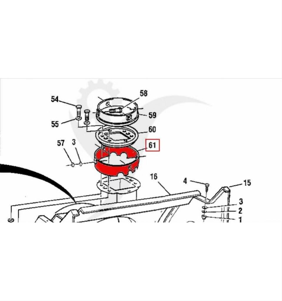 Utkastring inre ST522, Stiga 928, Snow Buster m.fl. 1812-1333-01