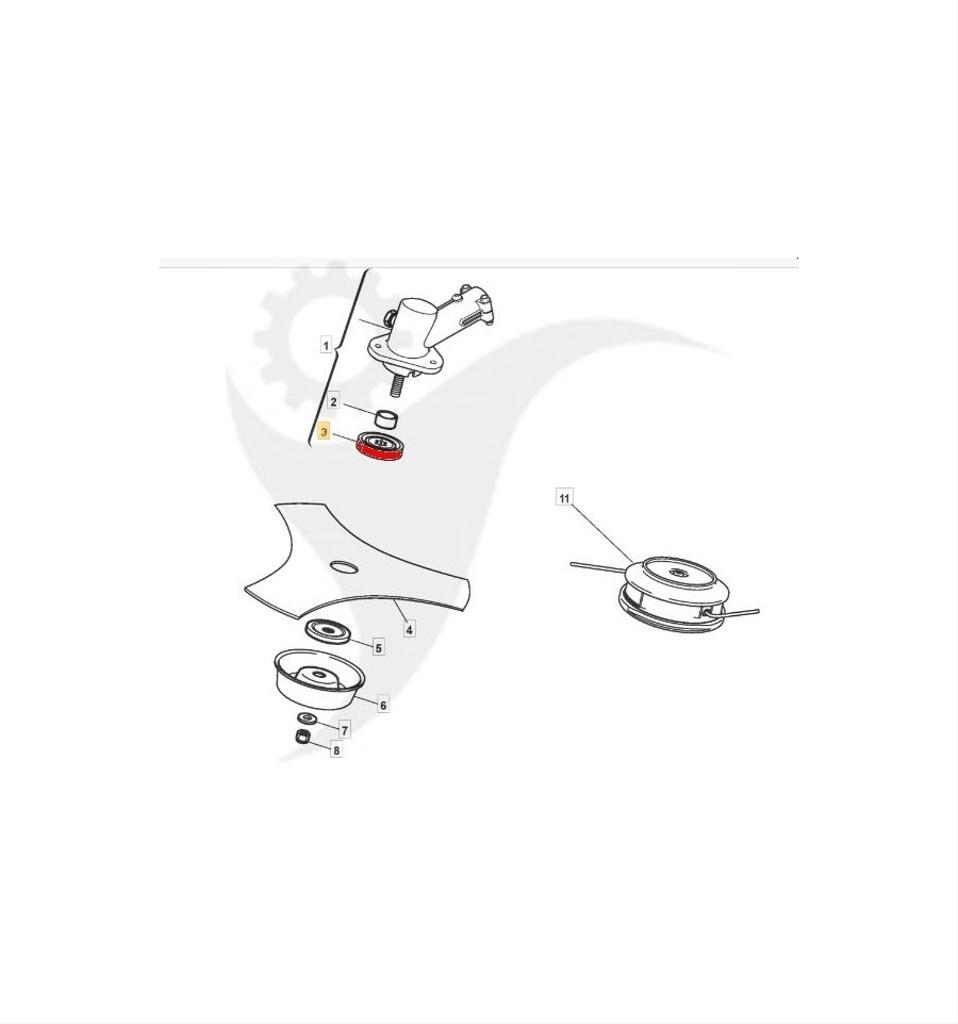 Ringmutter övre SB27, SB29J, 6980338