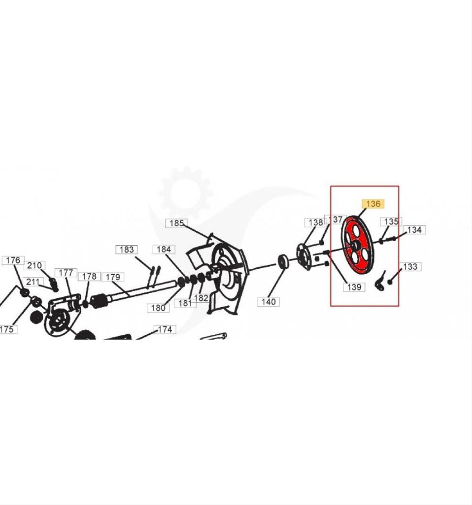Remskiva, Snow Crystal, ST3256, AS62, 1811-2556-01