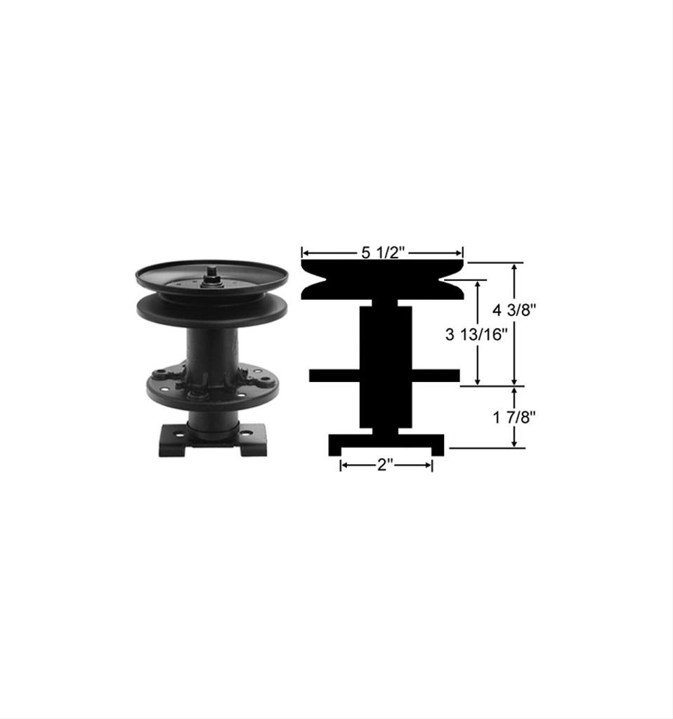 Knivspindel Husqvarna LT4140G, Partner 12-100E, 5330564-24, 5333075-34